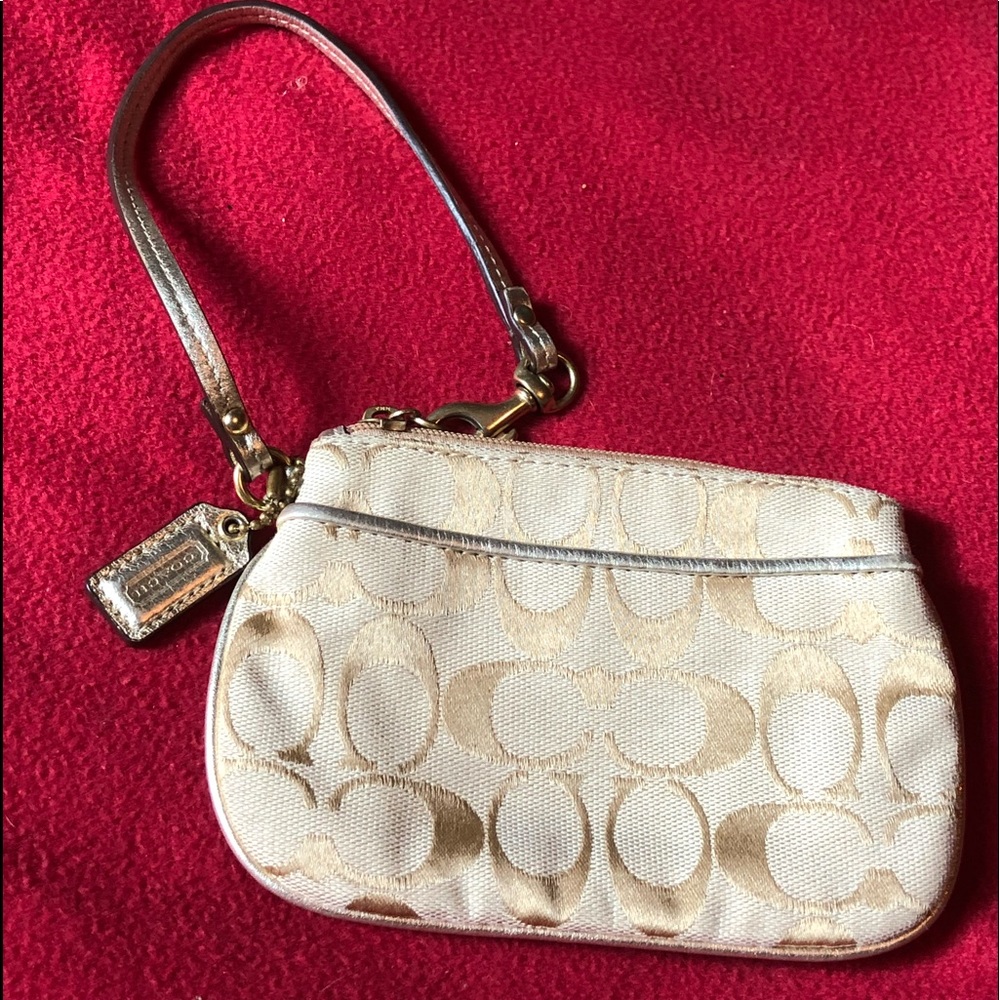 Coach authentic wristlet